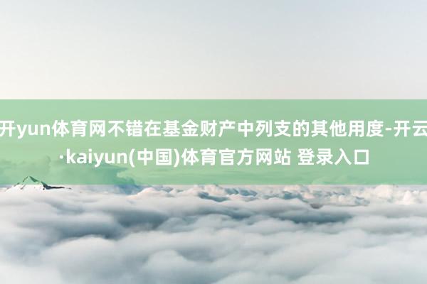 开yun体育网不错在基金财产中列支的其他用度-开云·kaiyun(中国)体育官方网站 登录入口